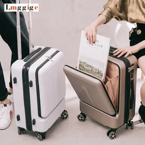 20"24"Inch Women Rolling Luggage Travel Suitcase Case With Laptop Bag,Men Universal Wheel Trolley