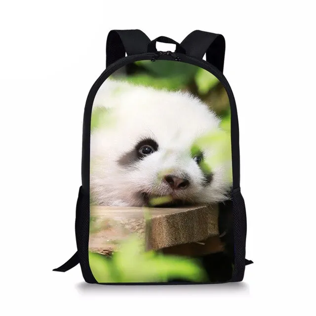 3D Panda Print Men Backpack