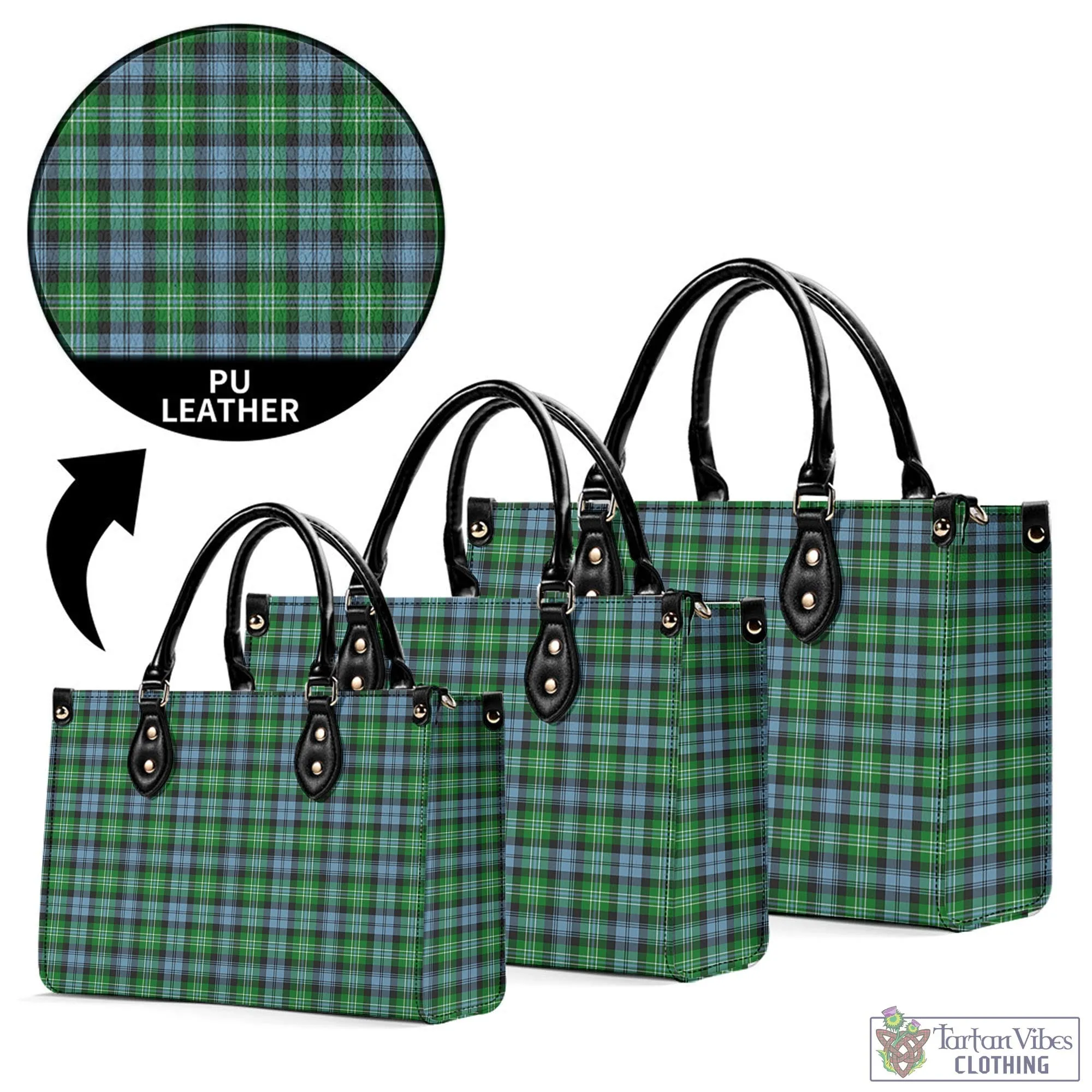 Arbuthnot Ancient Tartan Luxury Leather Handbags