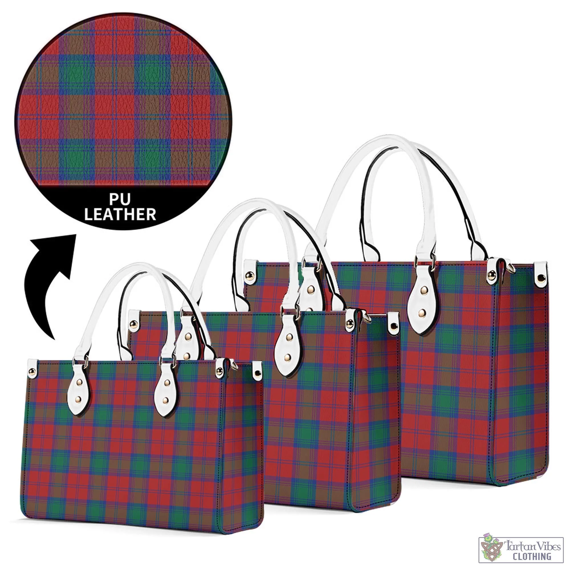 Auchinleck (Affleck) Tartan Luxury Leather Handbags