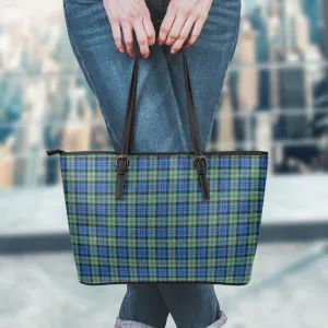 Baird Ancient Tartan Leather Tote Bag