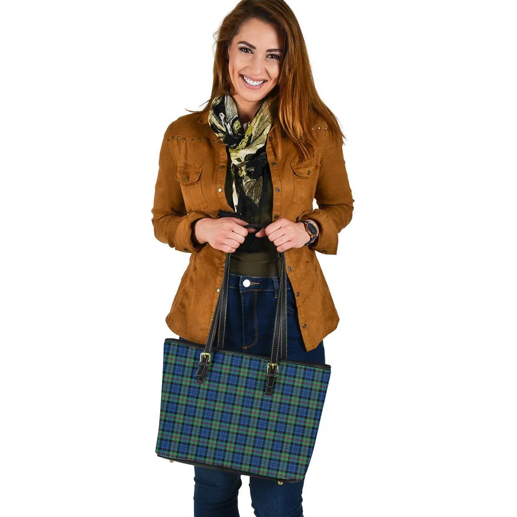 Baird Ancient Tartan Leather Tote Bag