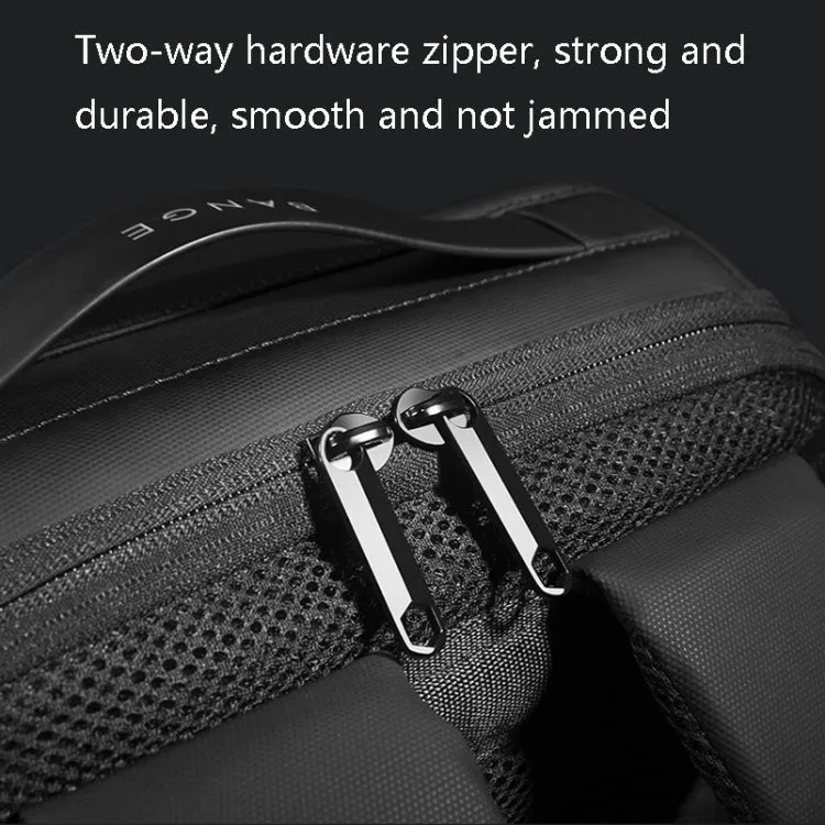 BANGE BG-7216 Waterproof Anti-theft Shoulders Bag Men Business Travel Computer Backpack(Black)