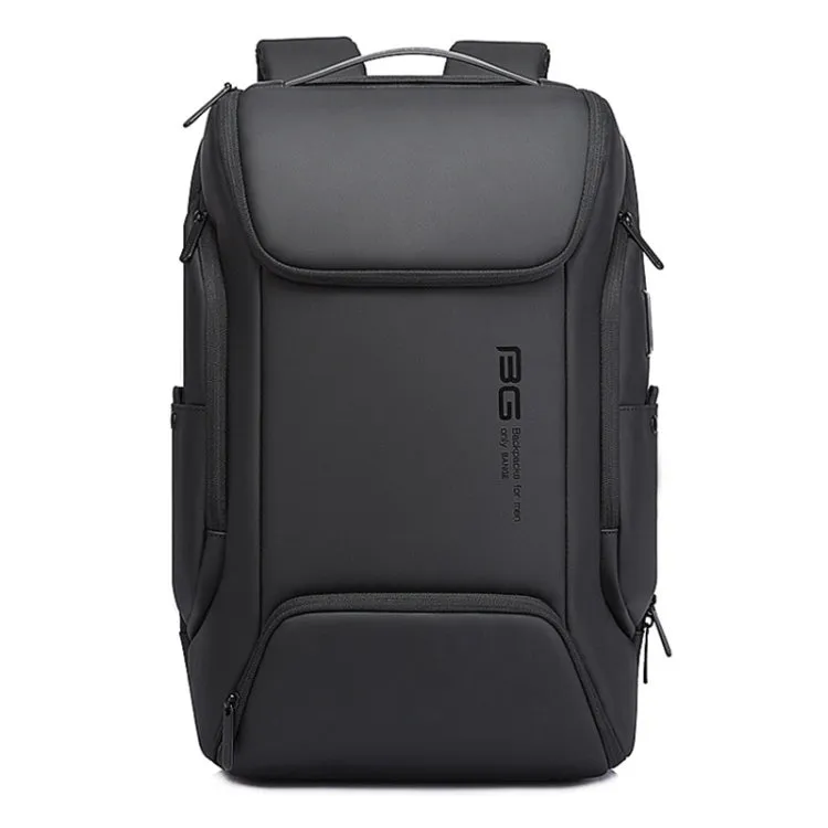 BANGE BG-7267 Men Shoulders Bag Business Waterproof Backpack(Black)