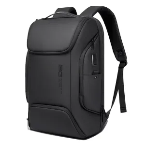 BANGE BG-7267 Men Shoulders Bag Business Waterproof Backpack(Black)