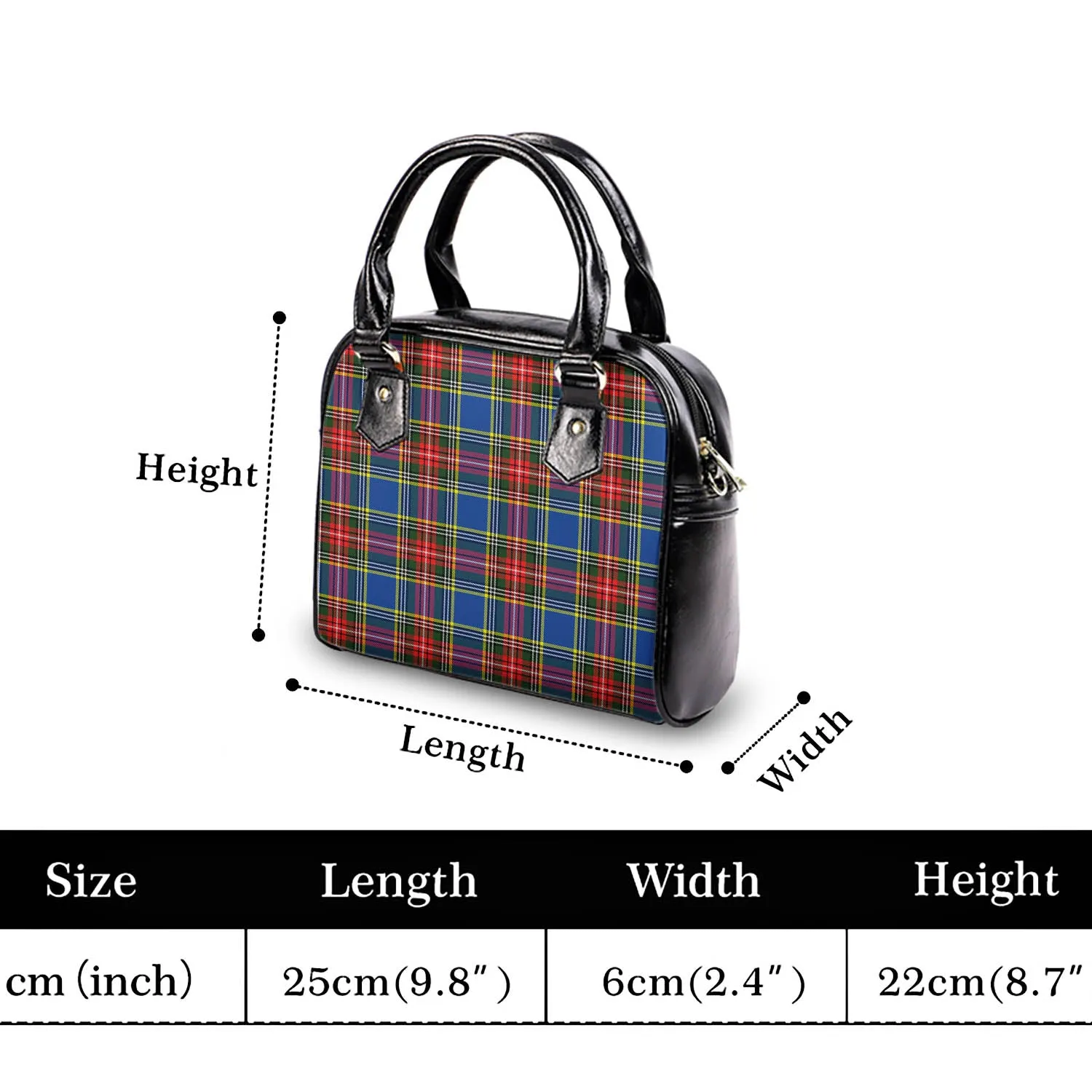 Bethune Tartan Shoulder Handbags