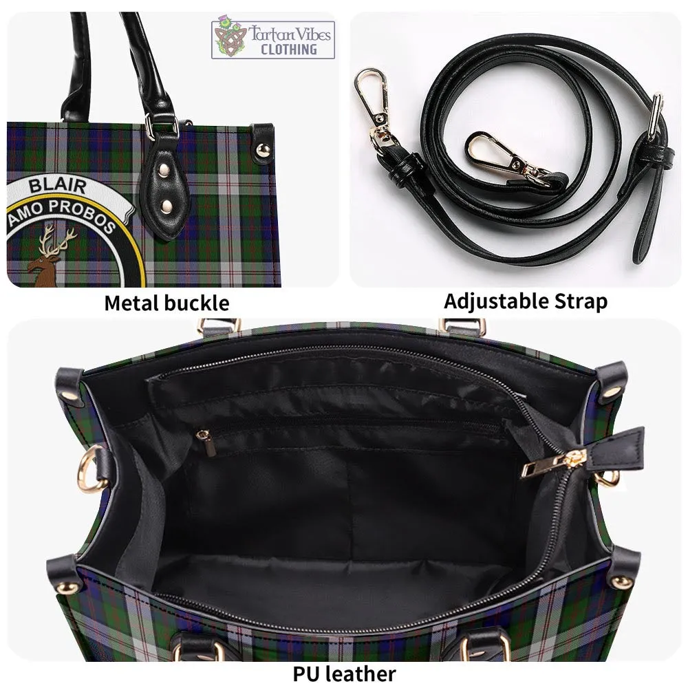 Blair Dress Tartan Luxury Leather Handbags with Family Crest