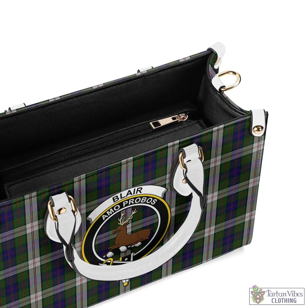 Blair Dress Tartan Luxury Leather Handbags with Family Crest