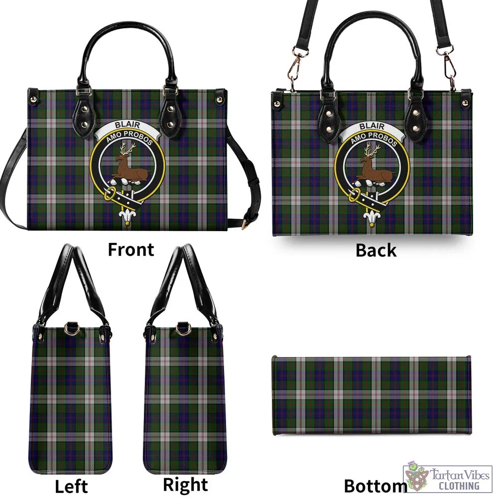 Blair Dress Tartan Luxury Leather Handbags with Family Crest