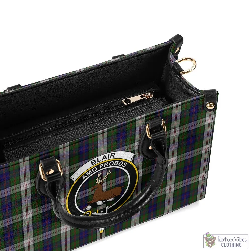 Blair Dress Tartan Luxury Leather Handbags with Family Crest