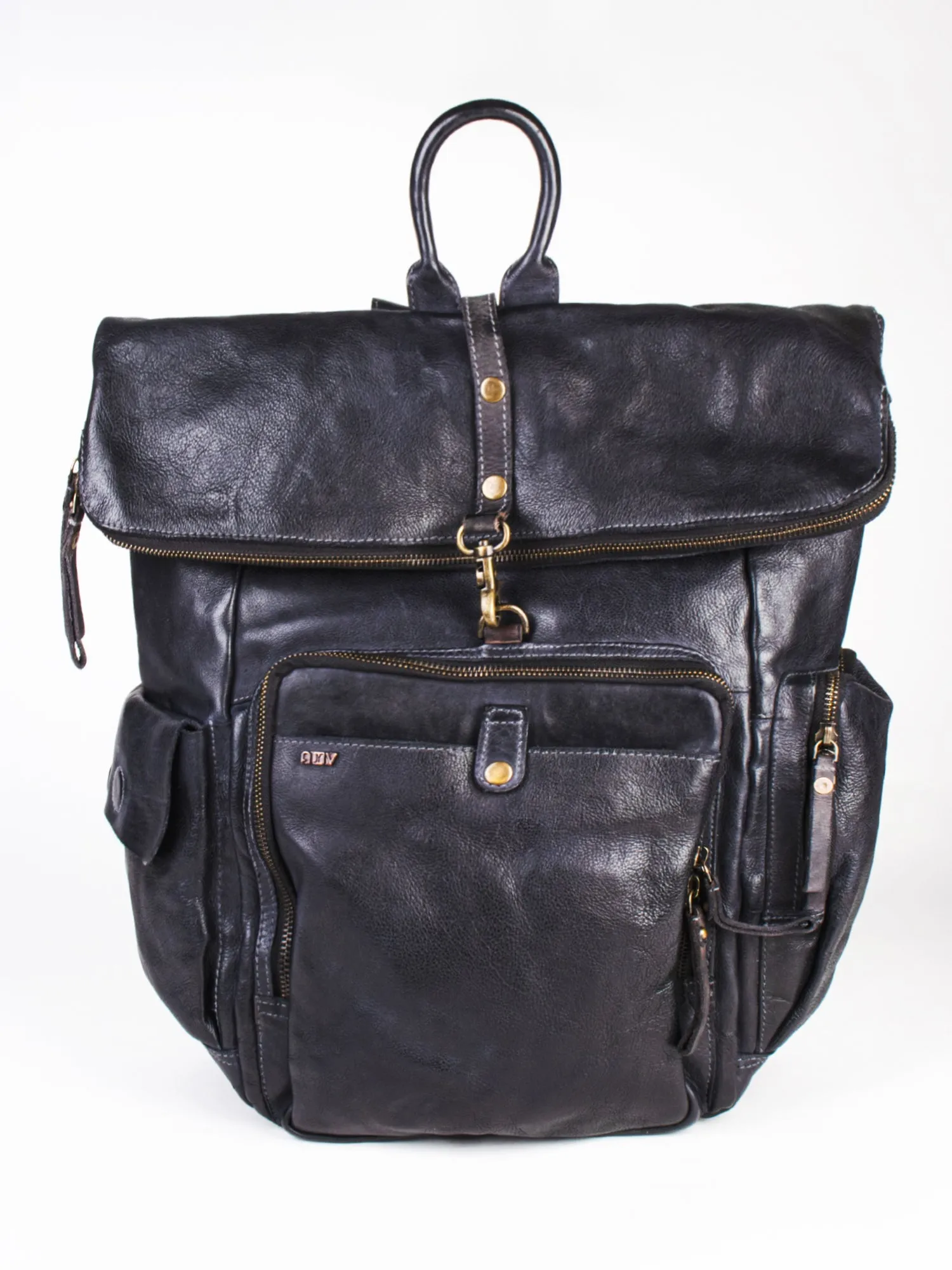 Brown Leather Backpack By Art N Vintage