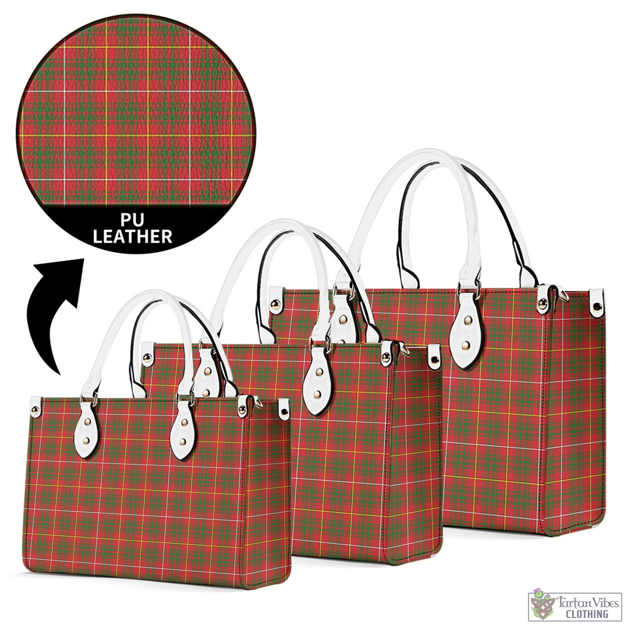 Bruce County Canada Tartan Luxury Leather Handbags