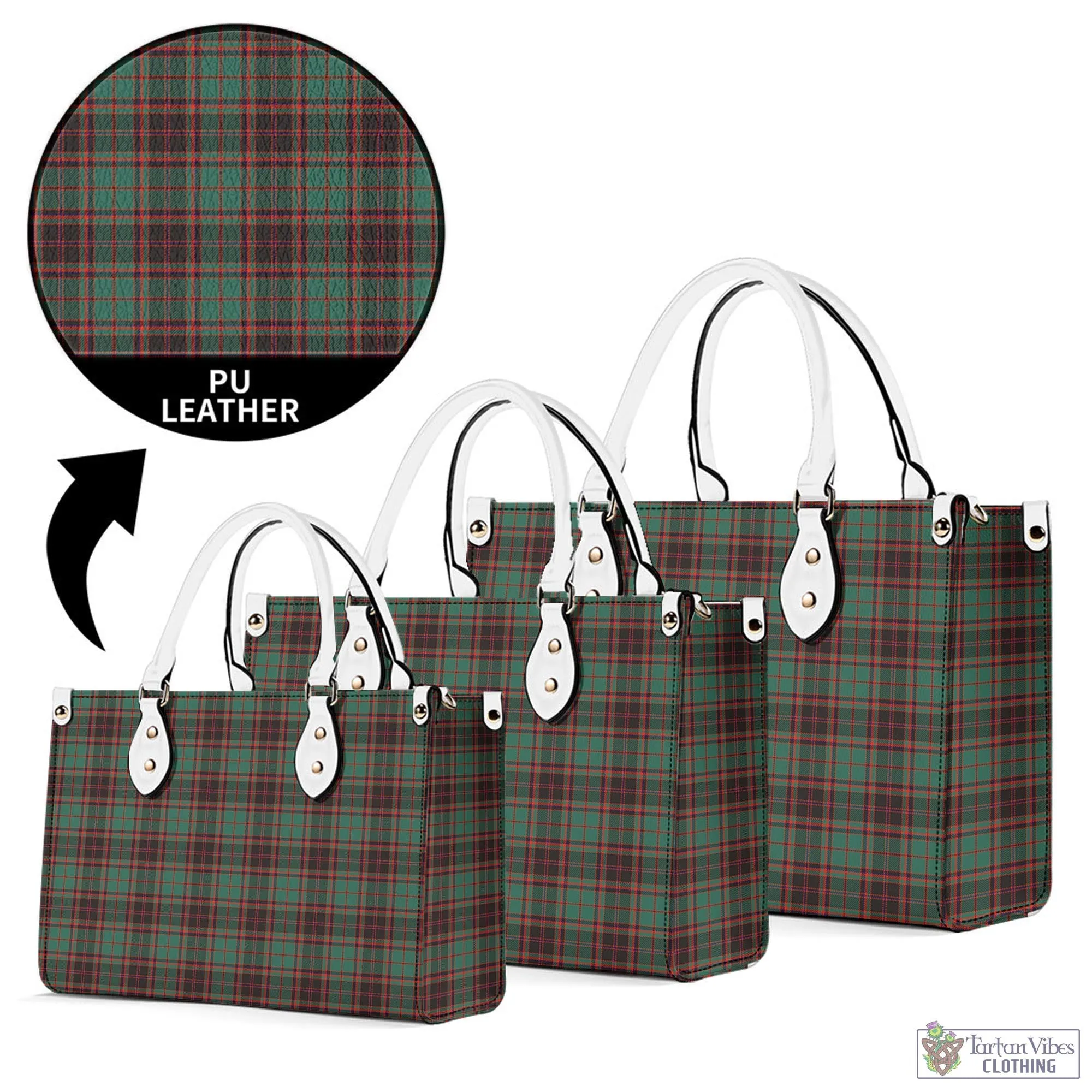 Buchan Ancient Tartan Luxury Leather Handbags