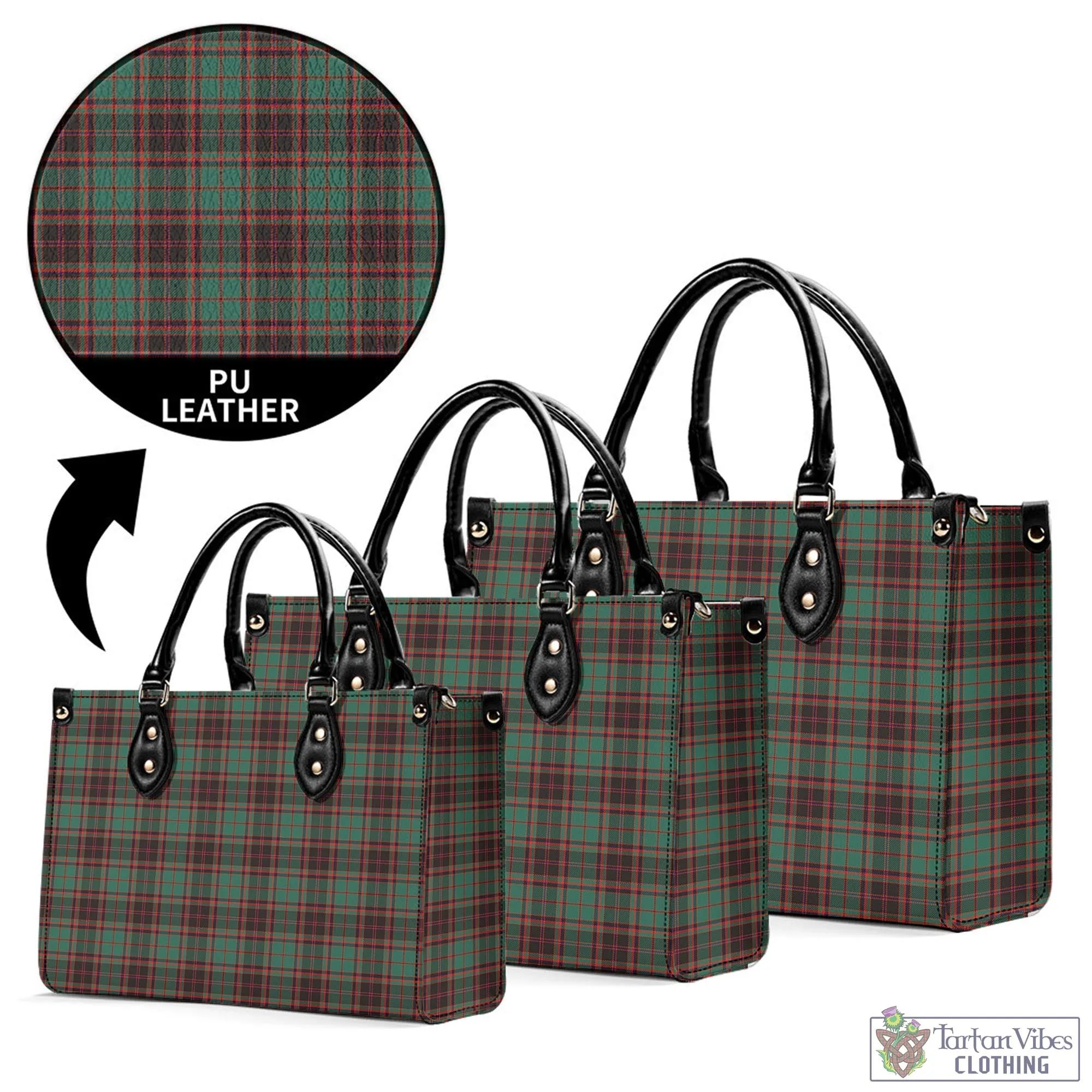 Buchan Ancient Tartan Luxury Leather Handbags