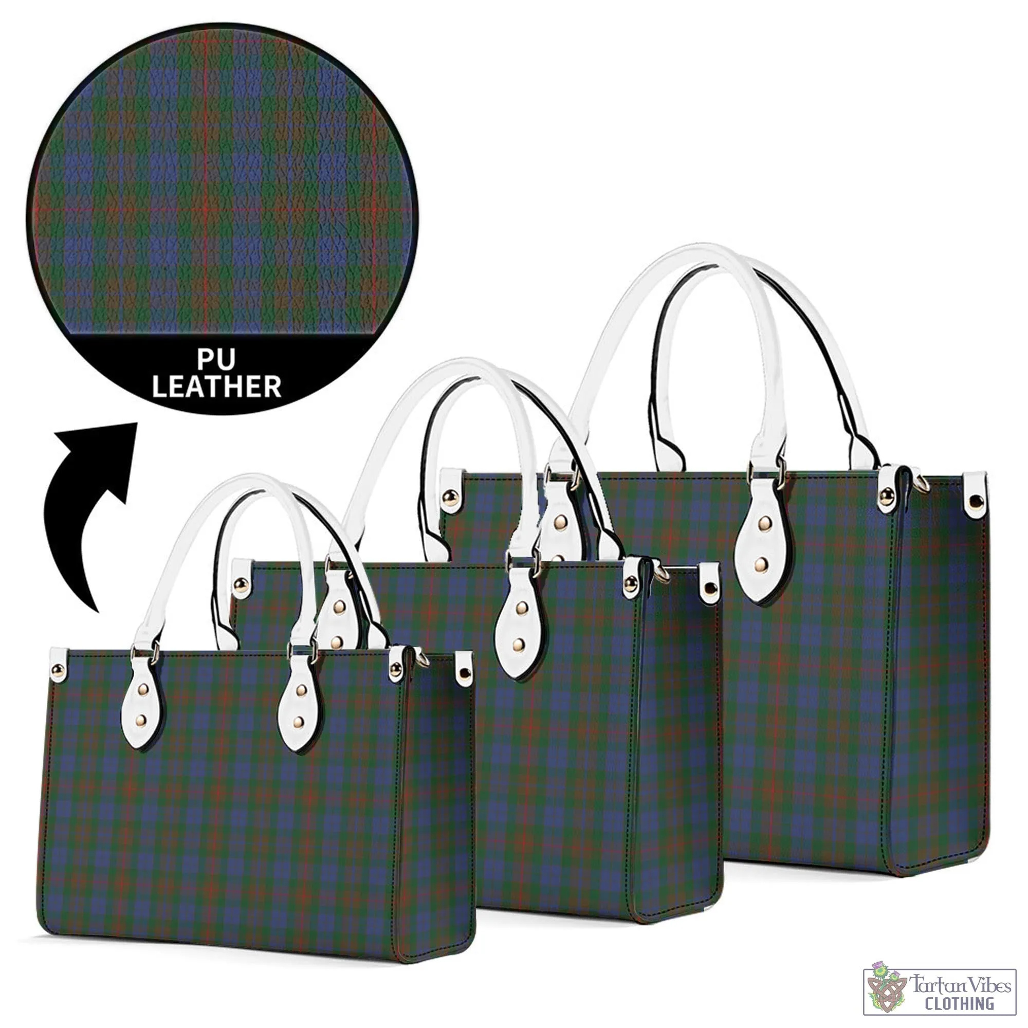 Buchanan Hunting Tartan Luxury Leather Handbags