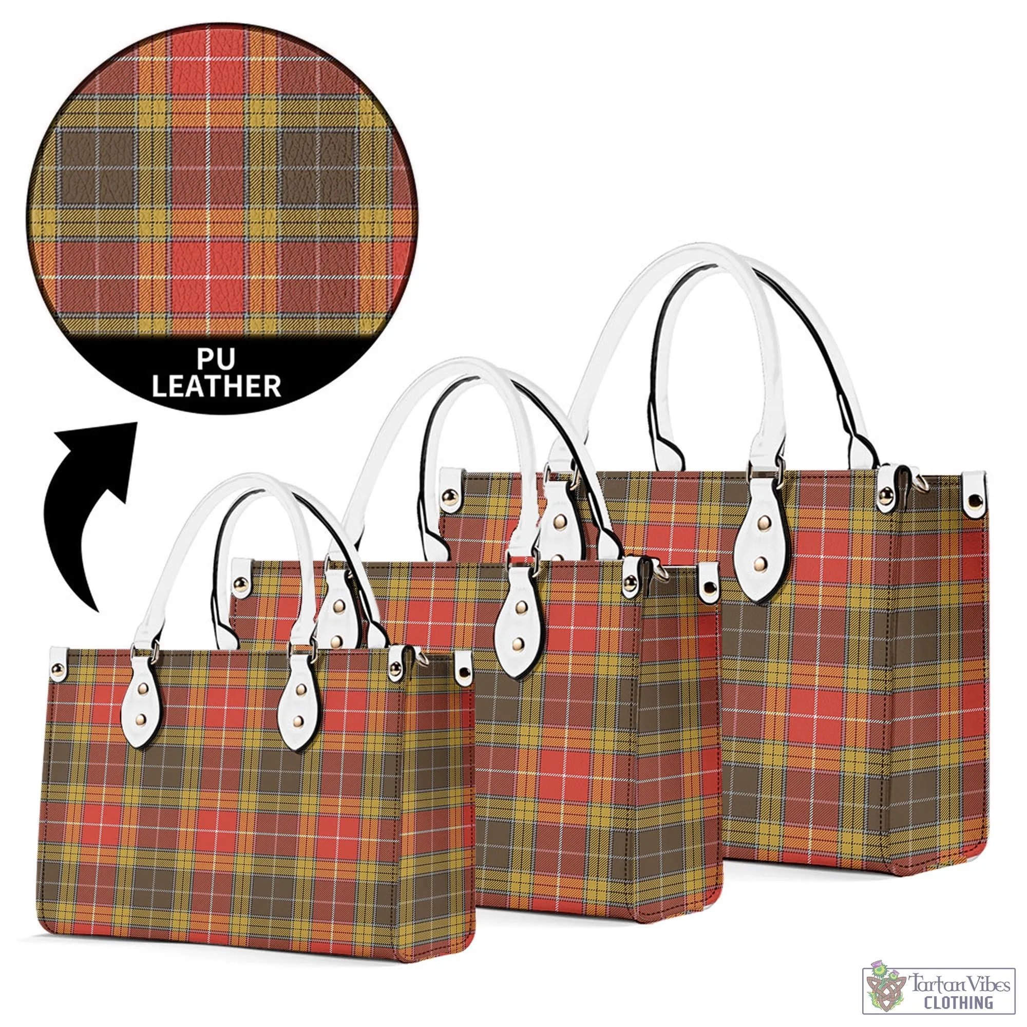 Buchanan Old Set Weathered Tartan Luxury Leather Handbags