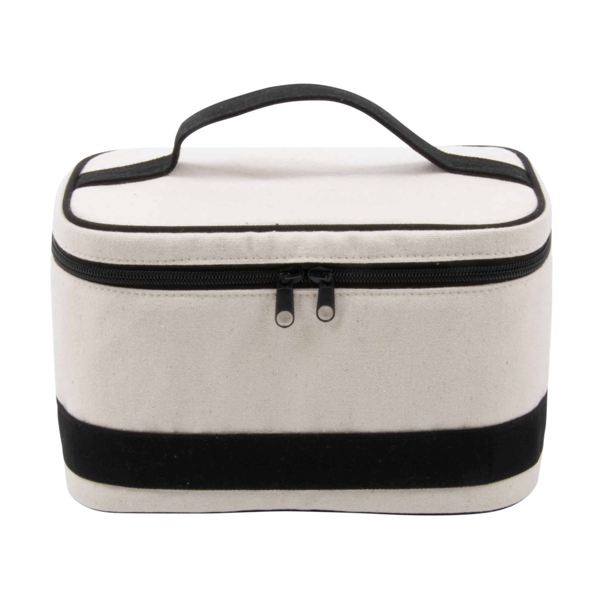 Canvas Train Case, Black