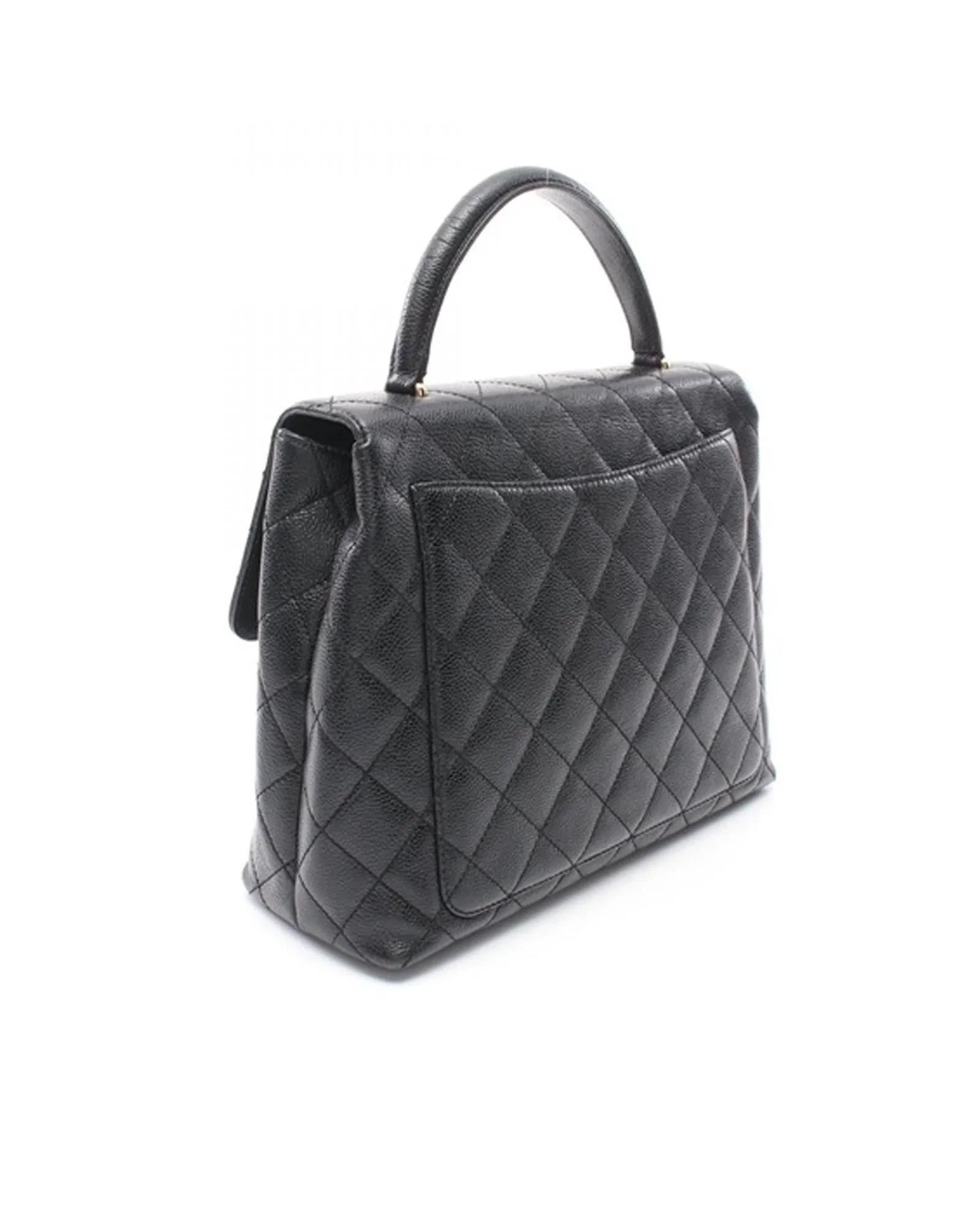 Chic Caviar Leather Top Handle Bag