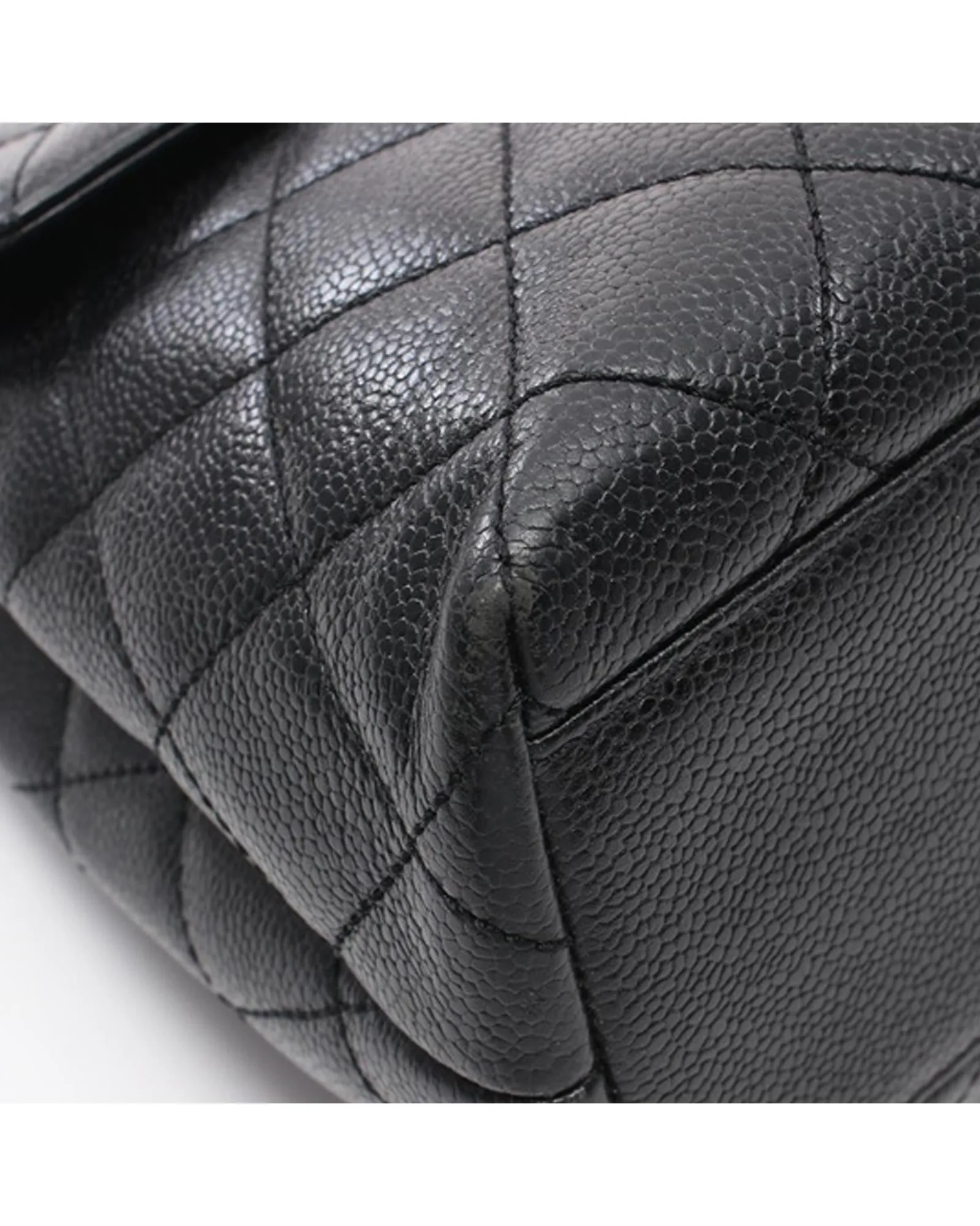 Chic Caviar Leather Top Handle Bag