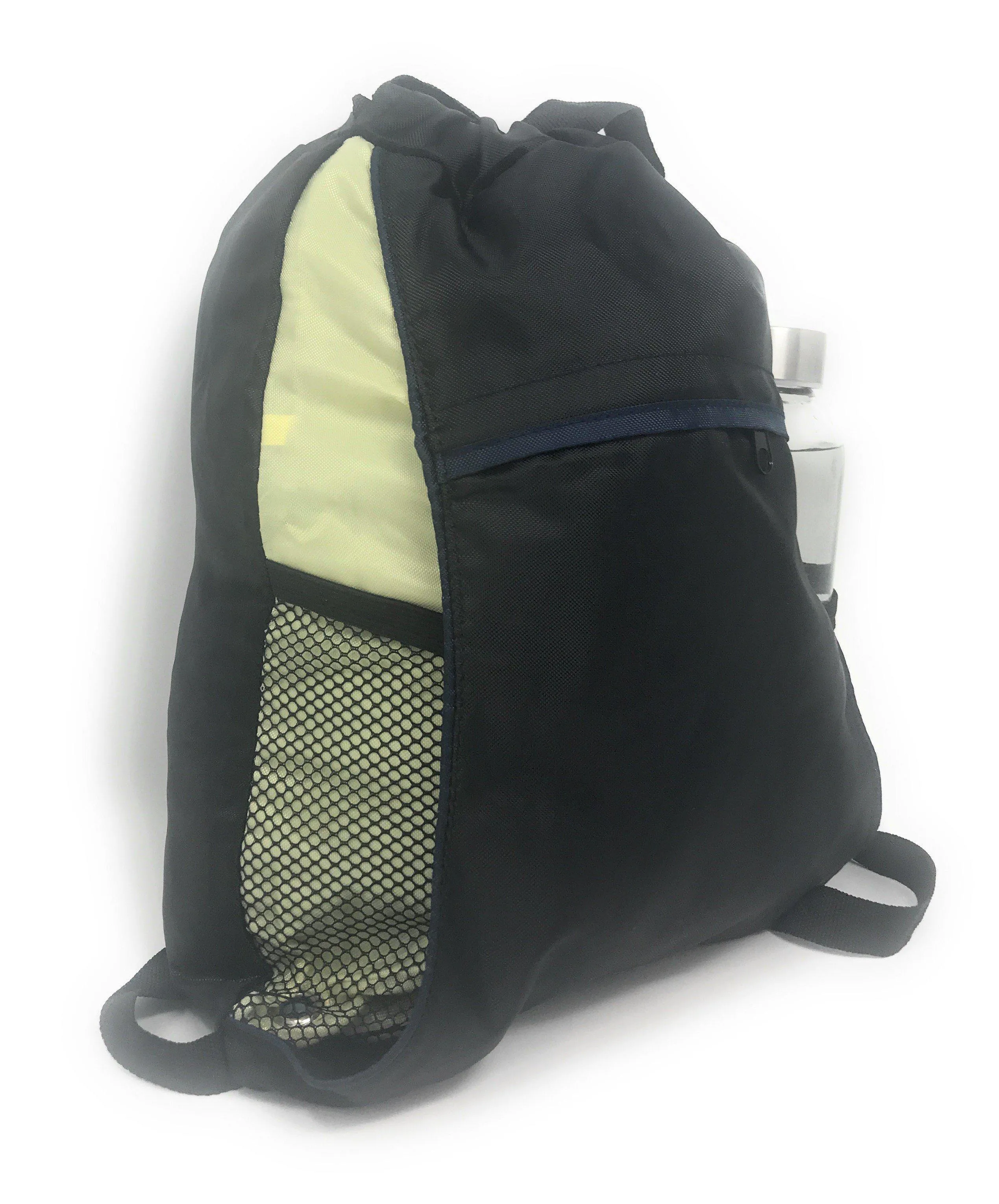 Drawstring Backpack Rucksack Totes Sack Pack Bags Shoulder Straps Light Weight