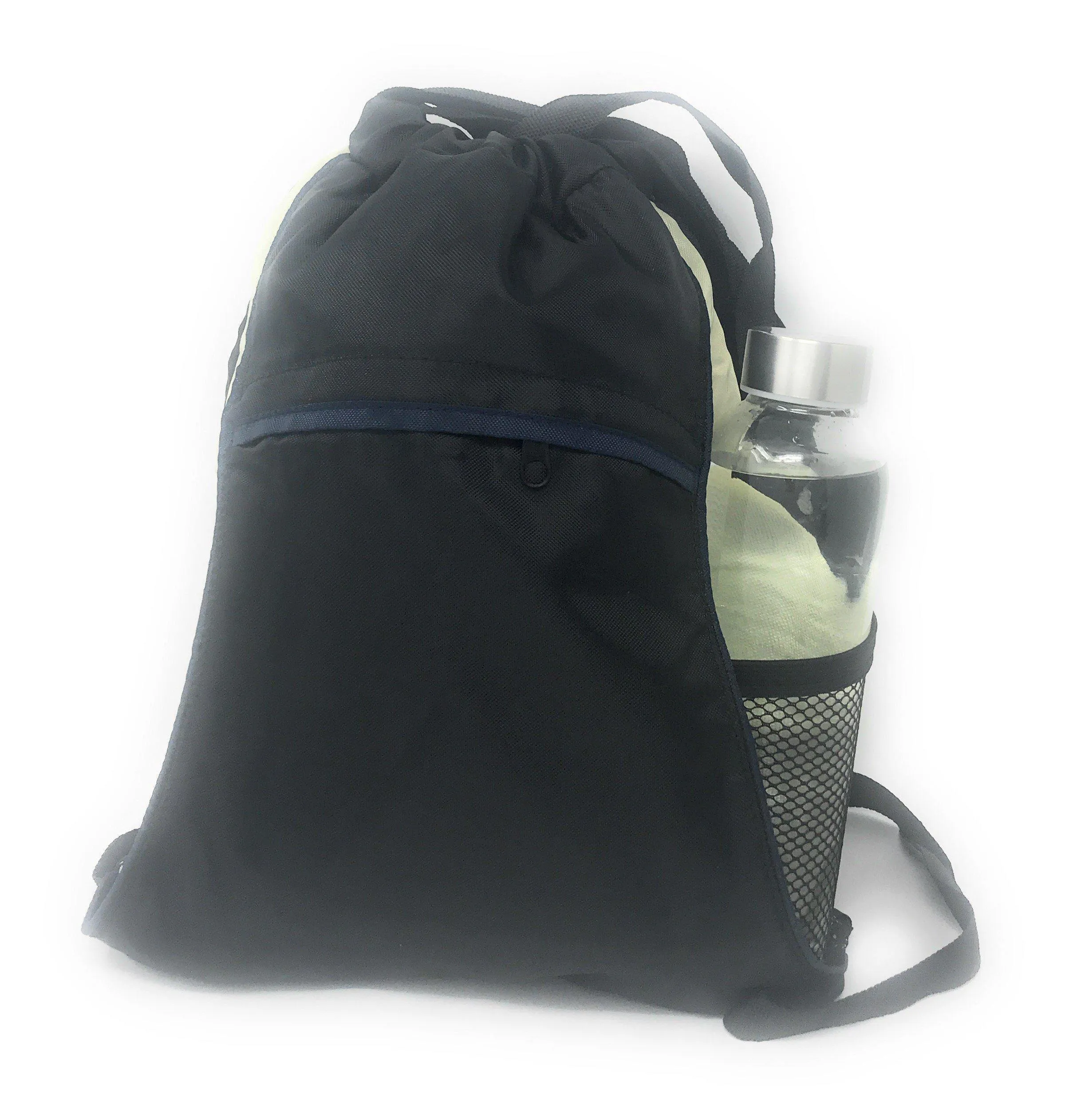 Drawstring Backpack Rucksack Totes Sack Pack Bags Shoulder Straps Light Weight