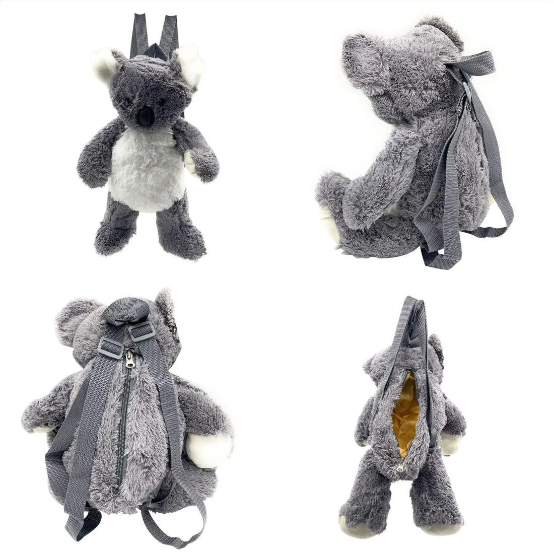 Empire Cove Kids School Mini Backpack Furry Dinosaur Sloth Dragon Koala Book Bag