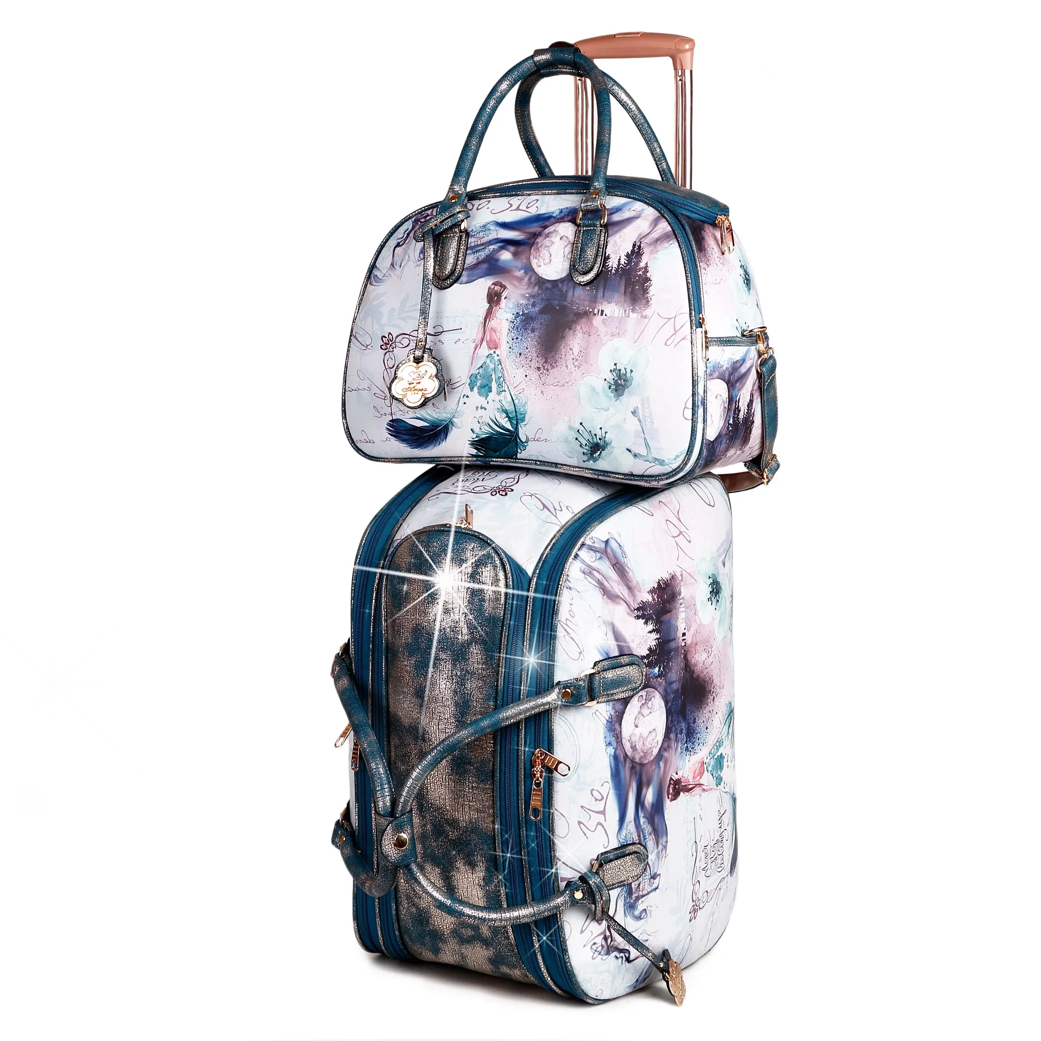 Fairy Tale Weekender Overnight Bag & Duffle Set [BED6988-6977]