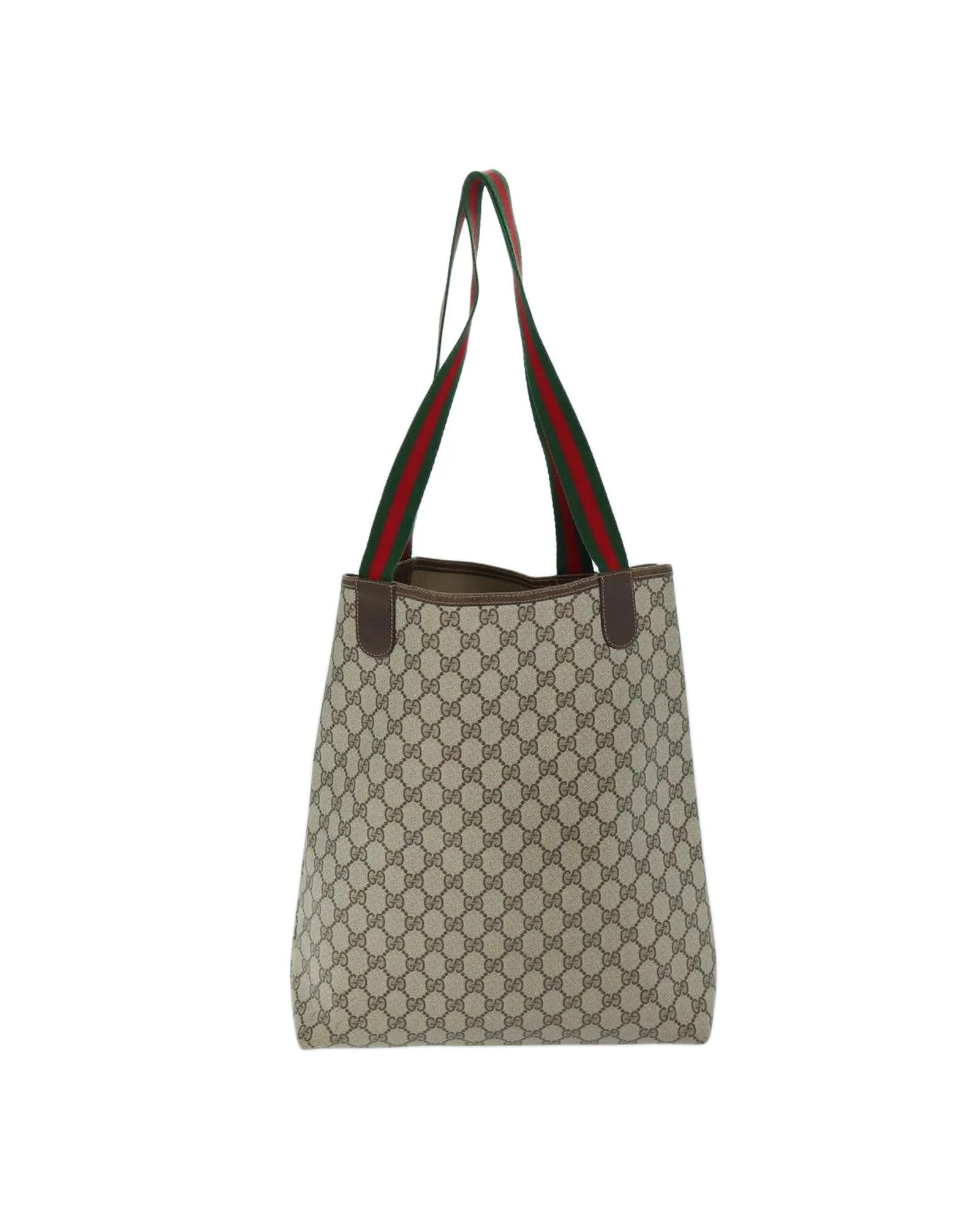 GG Supreme Web Sherry Line Tote Bag - Beige Red Green