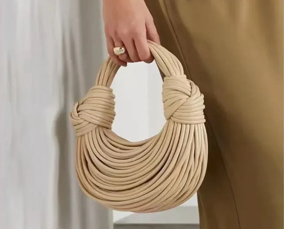 Gold Luxury  Noodle Clutch Chic