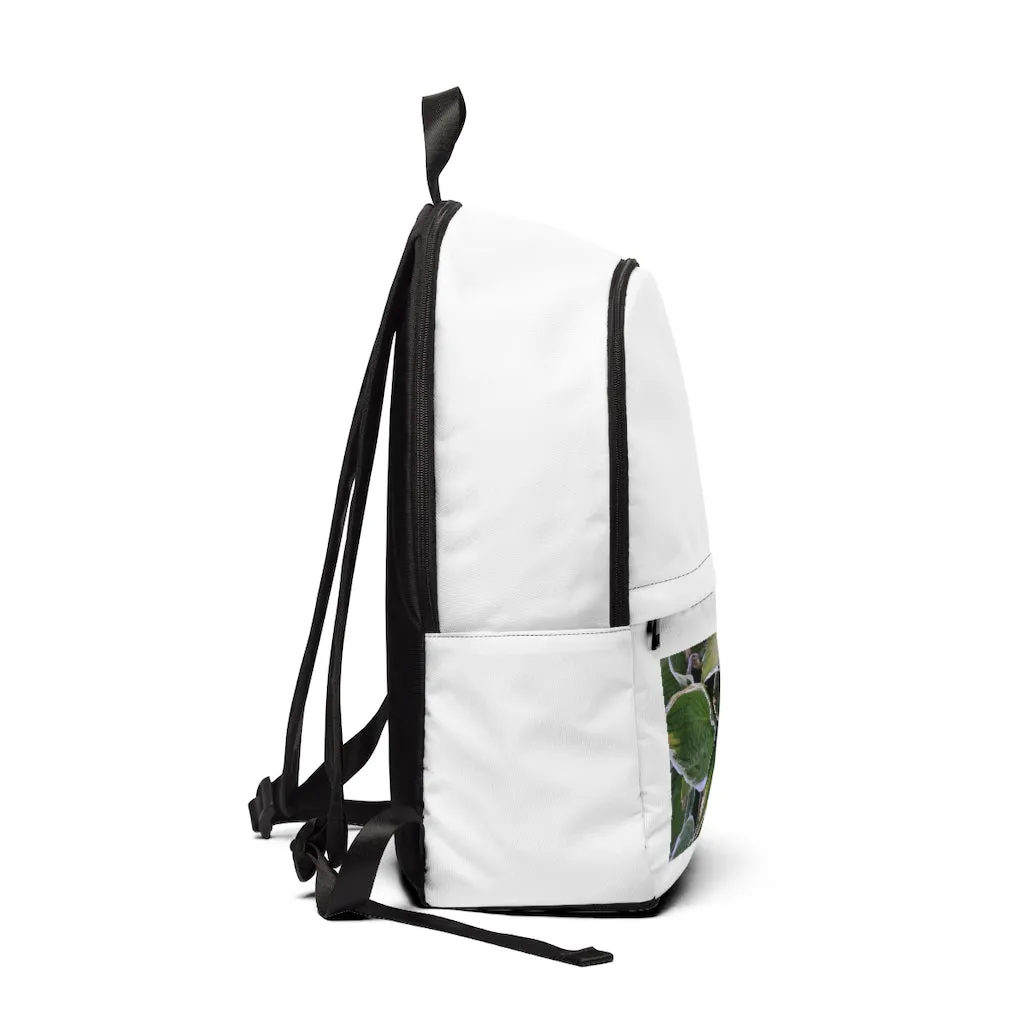 Green Leaves Unisex Fabric Backpack