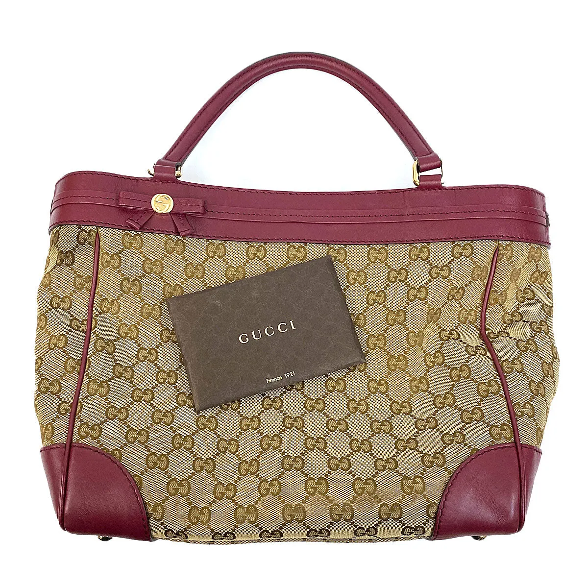 Gucci GG Mayfair Tote Beige/Cherry