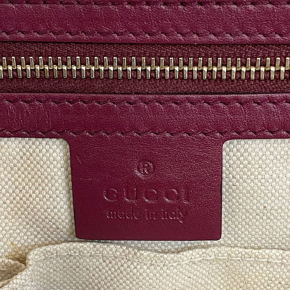 Gucci GG Mayfair Tote Beige/Cherry