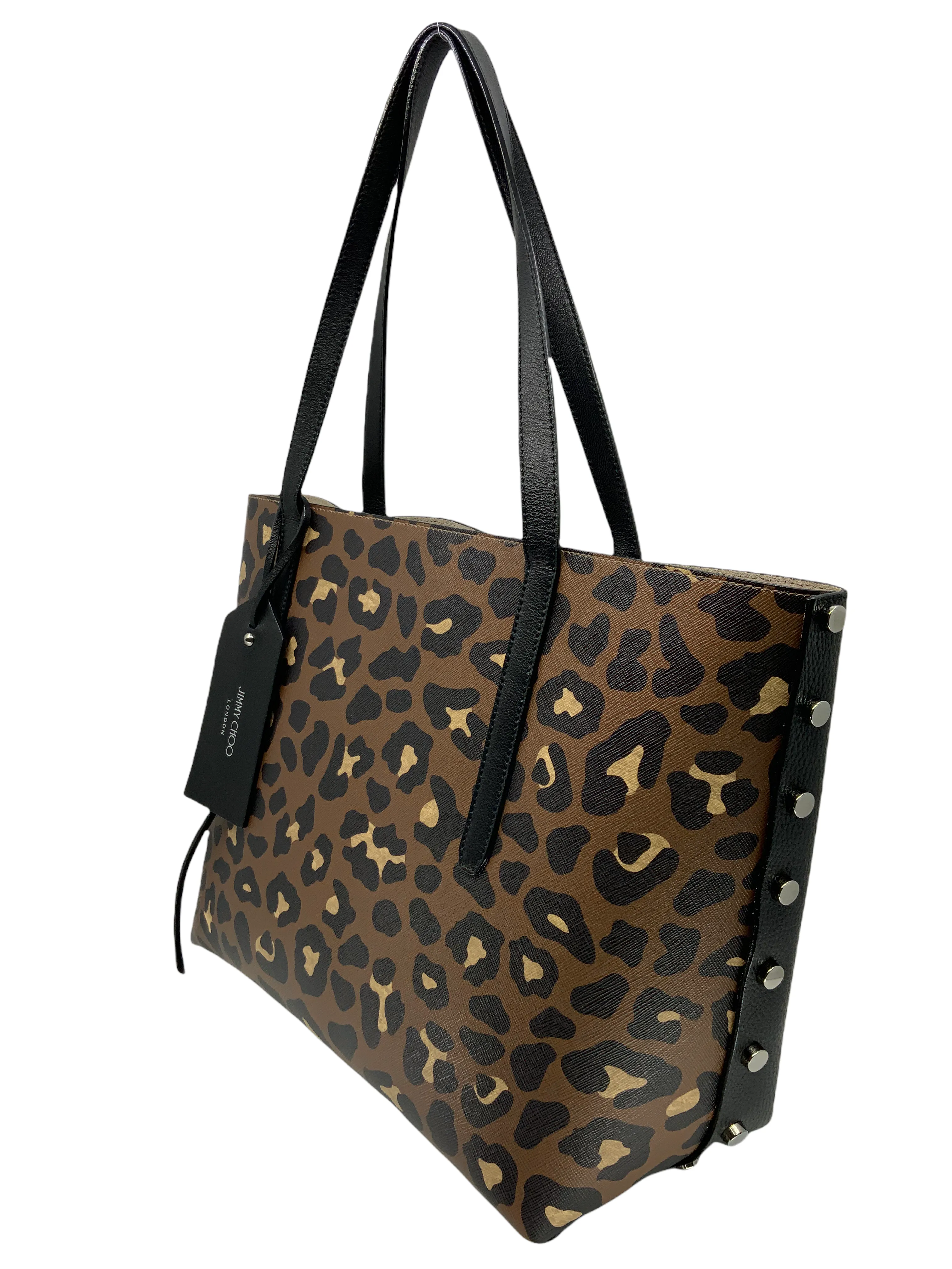 Jimmy Choo Twist East West Animal Print Tote