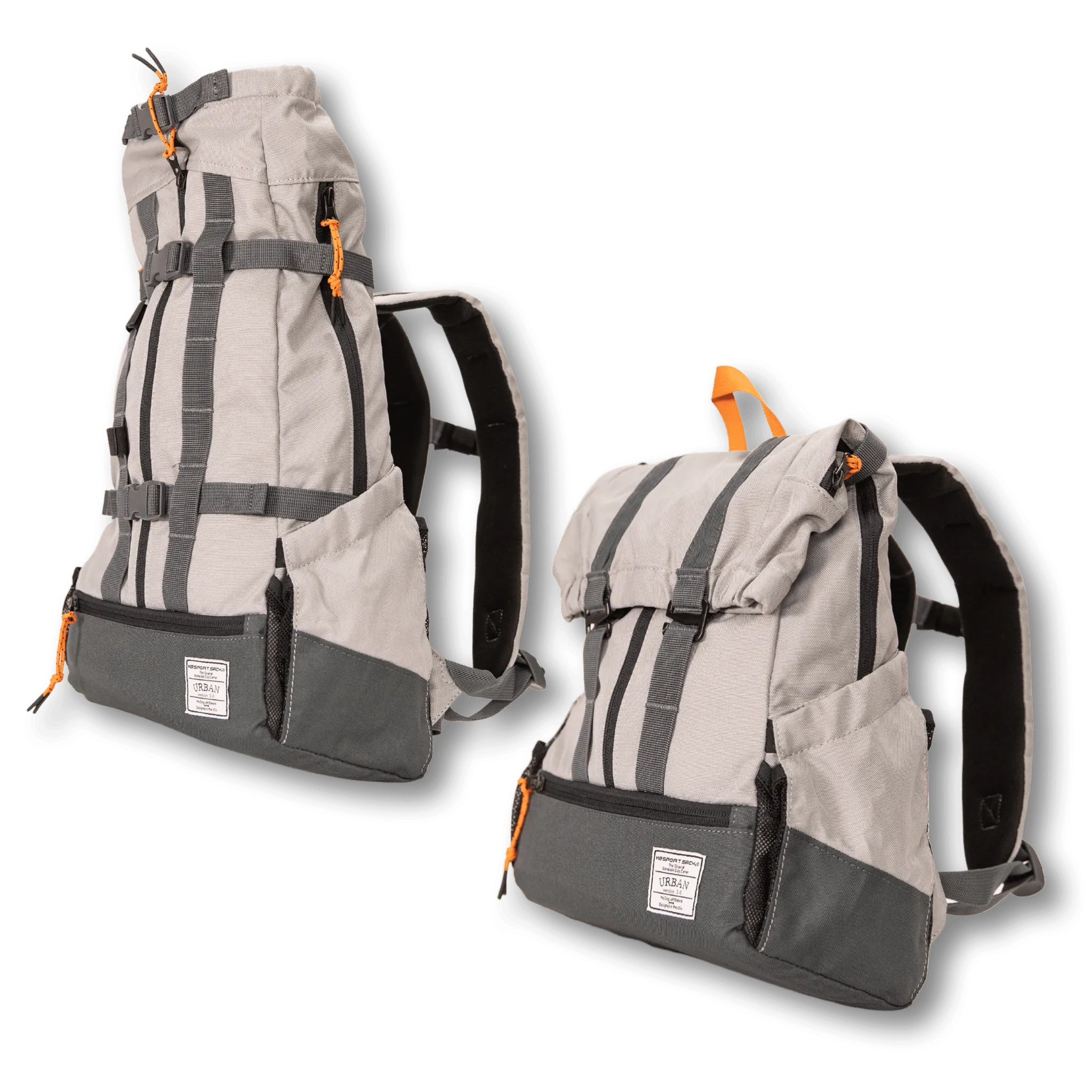 K9 Sports Sack | Urban 3 Dog Backpack | 4 Sizes | Concrete Grey