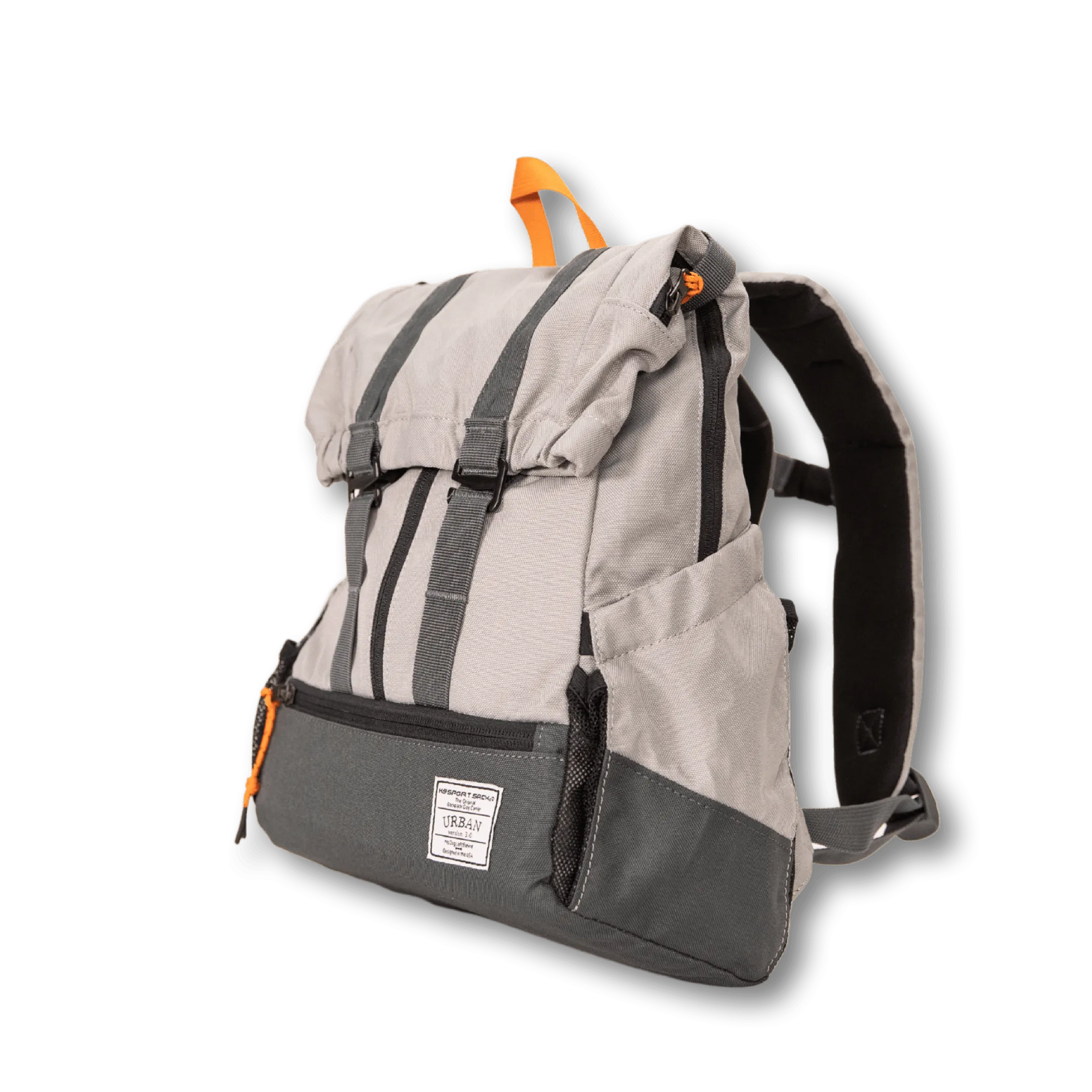 K9 Sports Sack | Urban 3 Dog Backpack | 4 Sizes | Concrete Grey