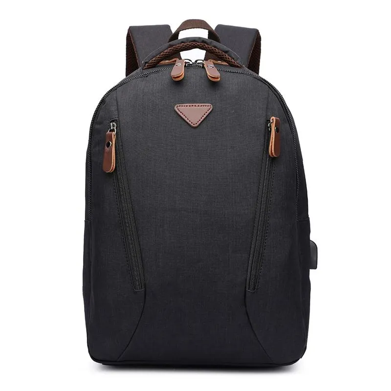 Men’s Outdoor Casual Multifunction Waterproof Backpack With USB Charging Port