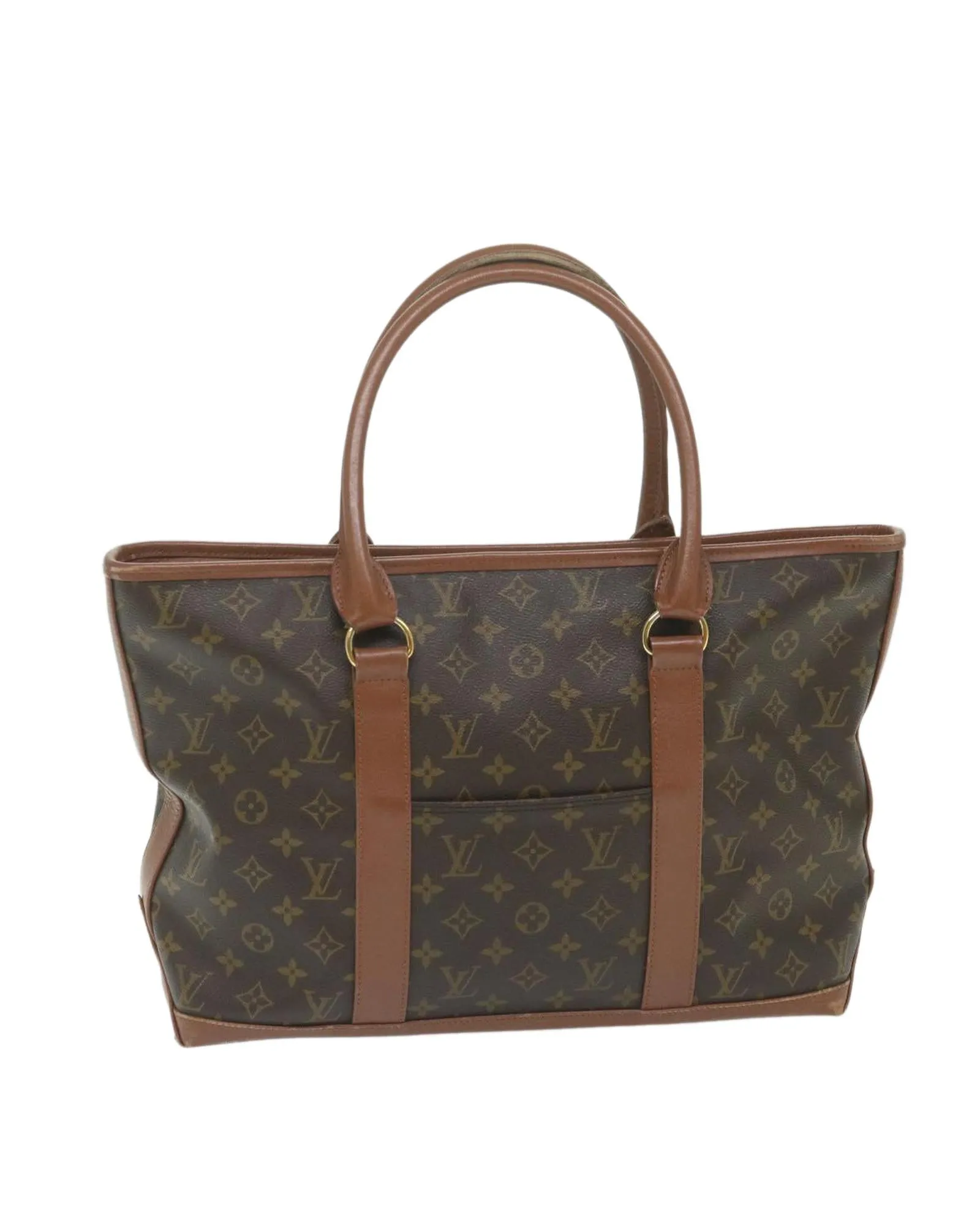 Monogram Canvas Tote Bag with Scratches and Rubbing - France Made