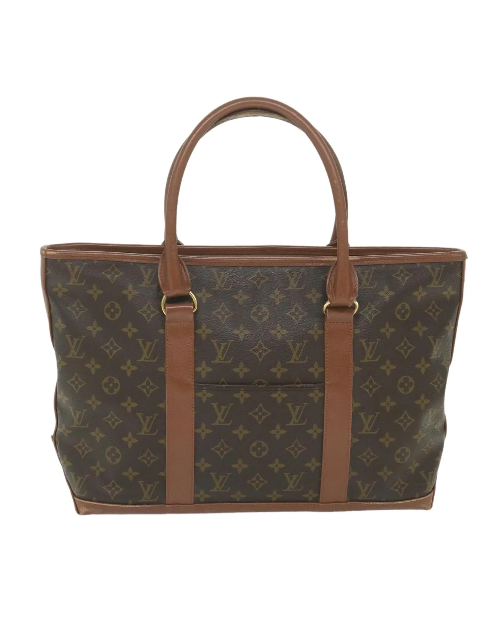 Monogram Canvas Tote Bag with Scratches and Rubbing - France Made