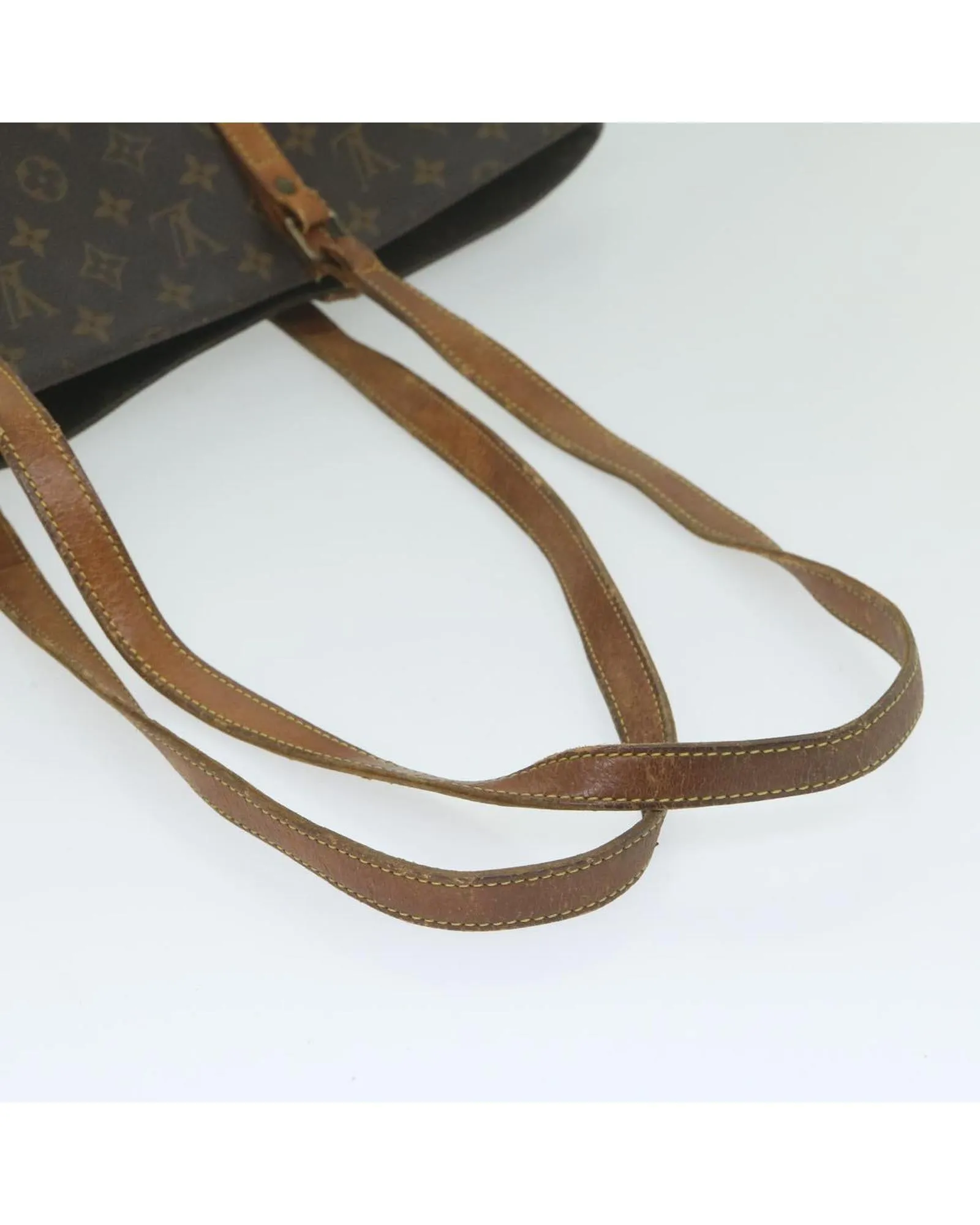 Monogram Canvas Tote Bag with Shoulder Strap