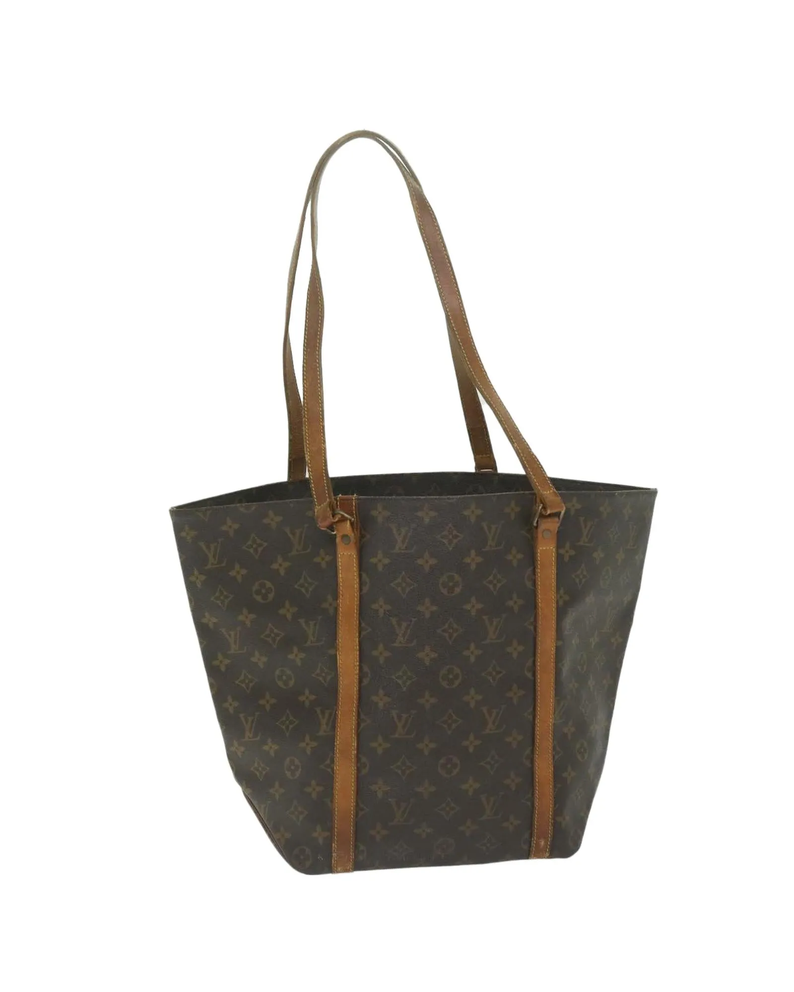 Monogram Canvas Tote Bag with Shoulder Strap