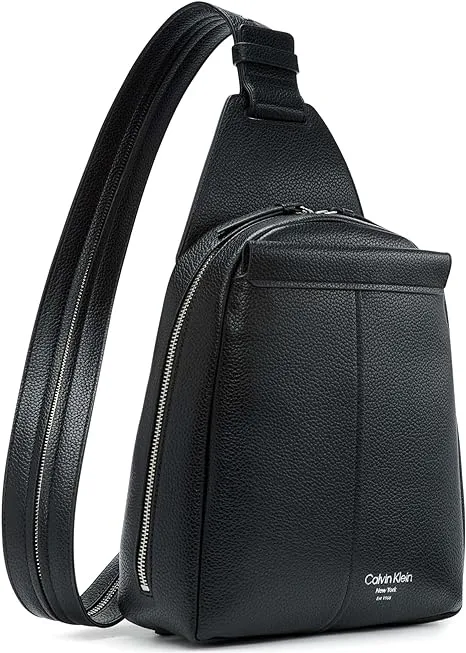 Myra Calvin Klein Women's Convertible Backpack, Black/Silver