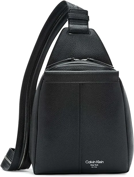 Myra Calvin Klein Women's Convertible Backpack, Black/Silver