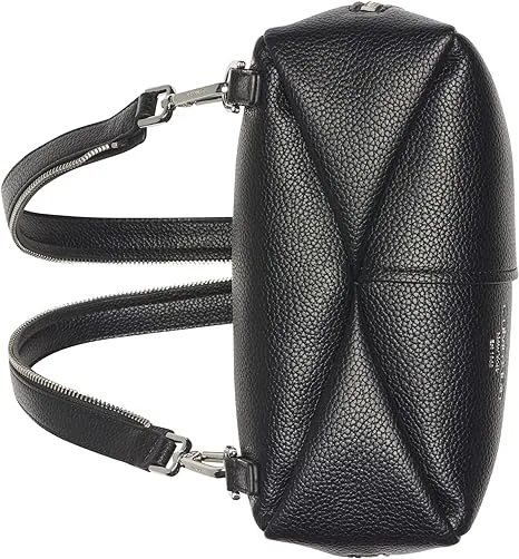 Myra Calvin Klein Women's Convertible Backpack, Black/Silver