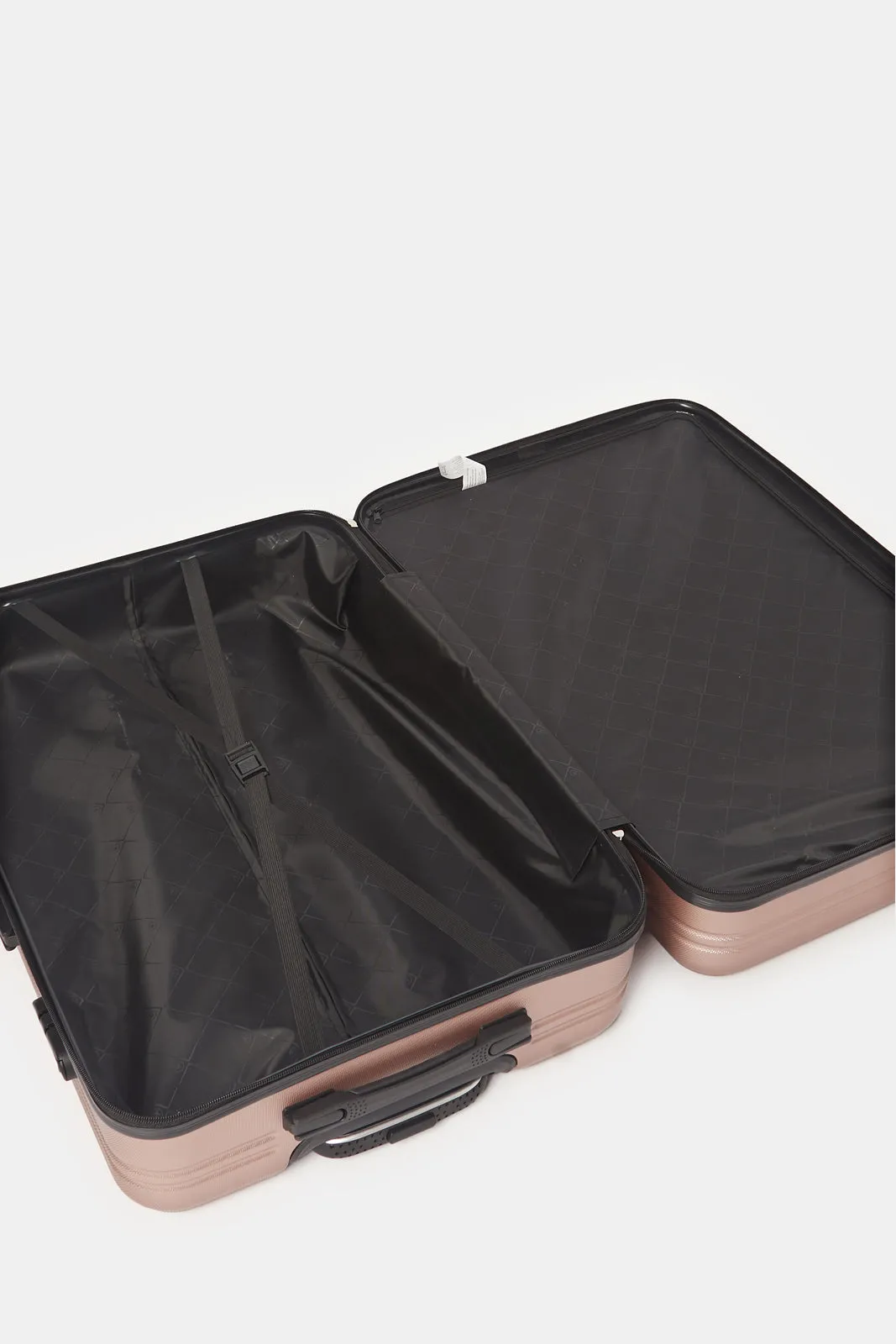 Pink Textured Trolley Luggage (28Inch)