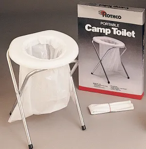 Portable Toilet Camping Commode with 12 Bags