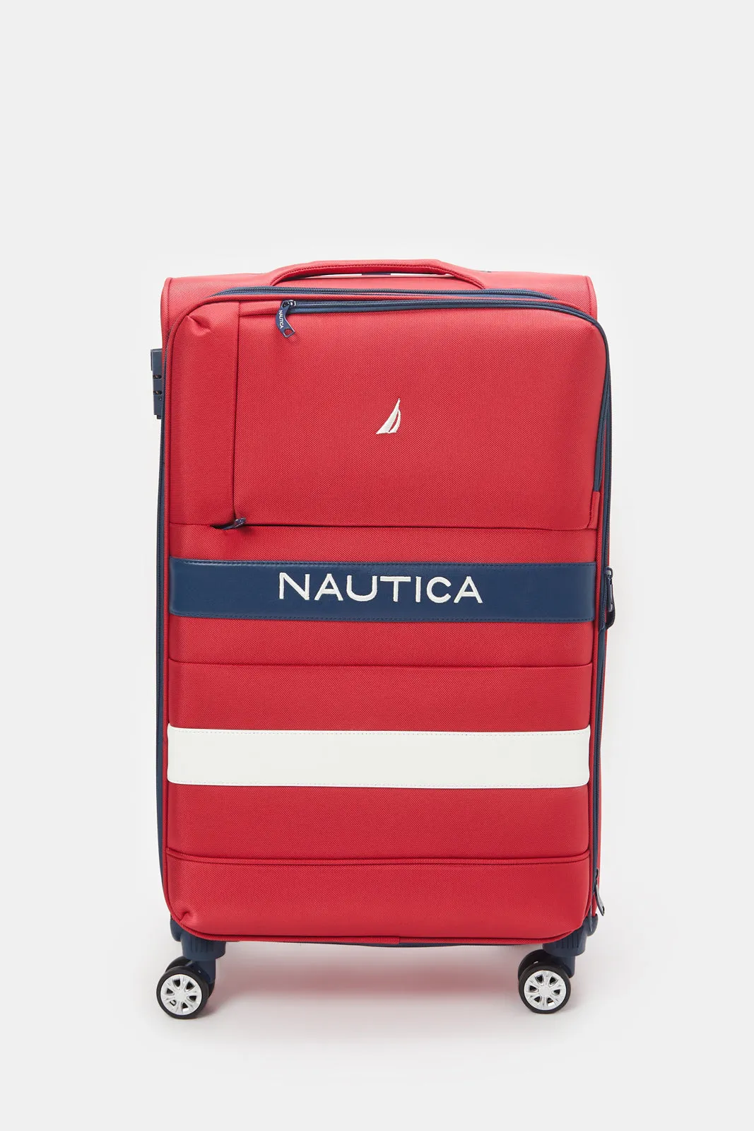 Red Nautica Soft Luggage Trolley (28Inch)