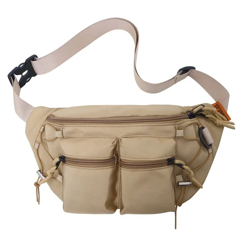 Retro Outdoor Portable Multi-Pocket Function Bag