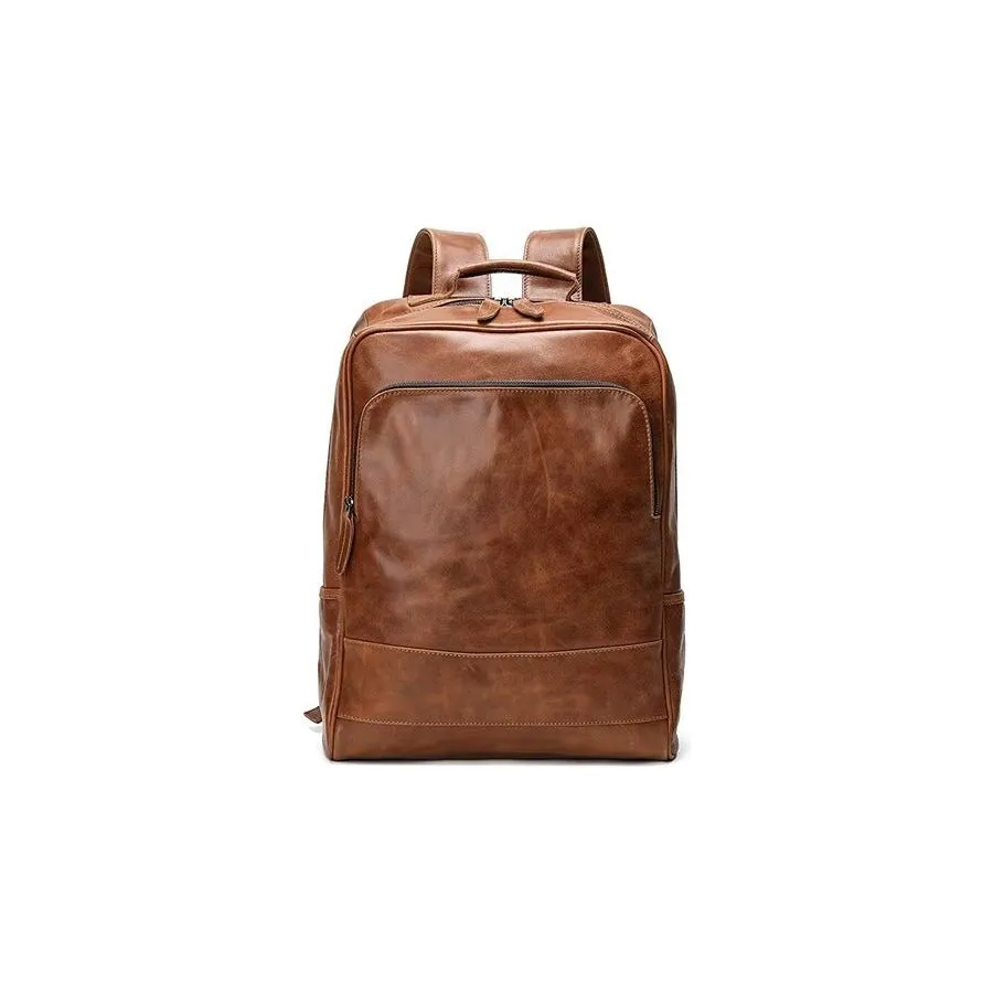 RetroLuxe Chic Leather Backpack