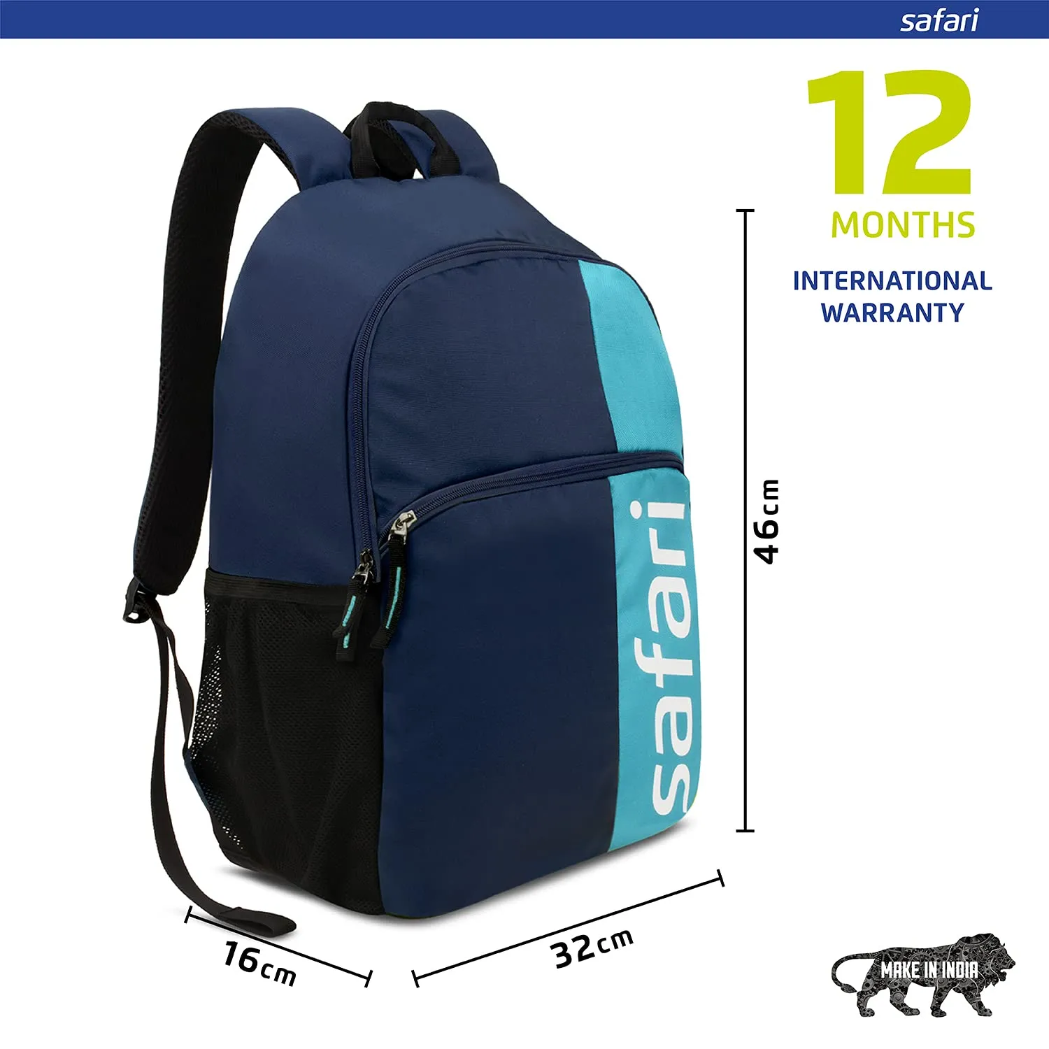 Safari Small Size 21 L Backpack,Blue