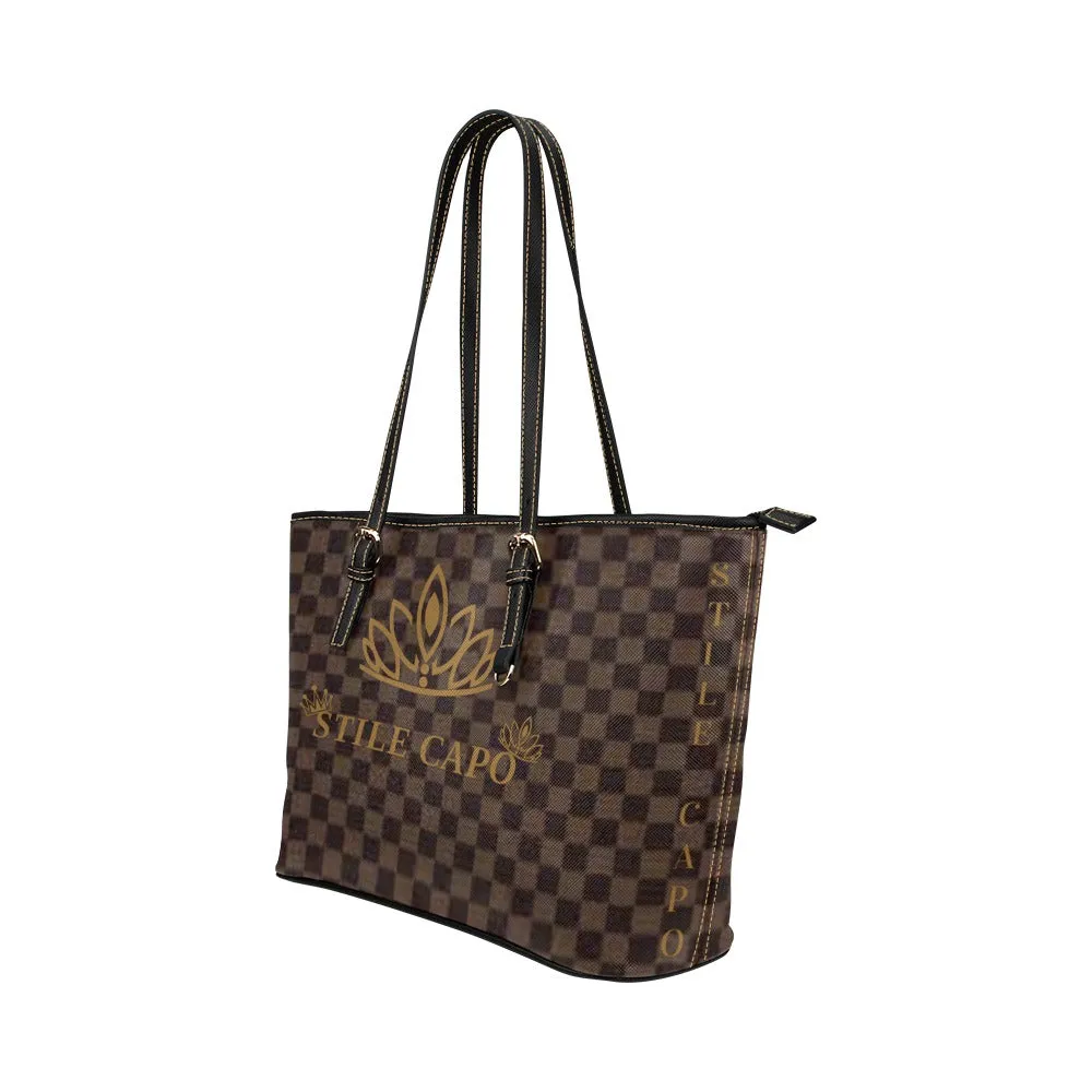 STILE CAPO QUEEN BROWN TOTE BAGE.